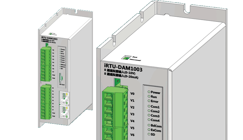 以太網(wǎng)8通道±10V，8通道±20mA模擬量輸入IO模塊