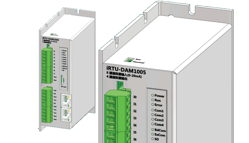 以太網(wǎng)8通道±20mA 輸入，4通道DA輸出IO模塊